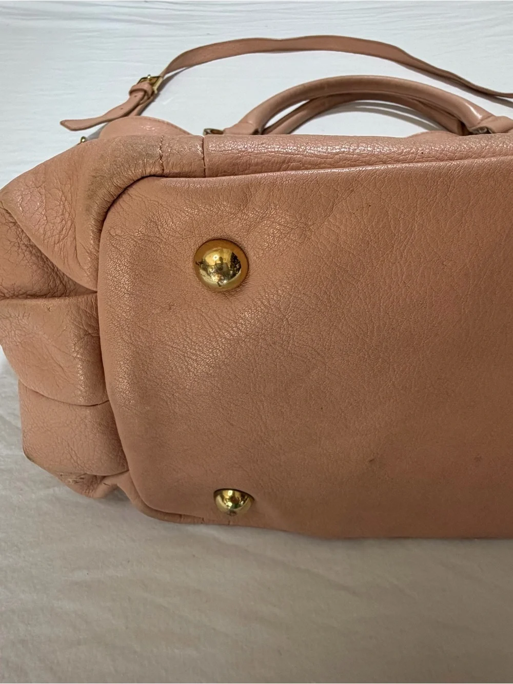 GILI (Got It, Live It) Roma Leather Tote/Shoulder Bag in a soft pink/blush shade